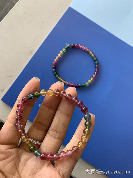 这种马卡龙色系碧玺能买吗？_珠串碧玺