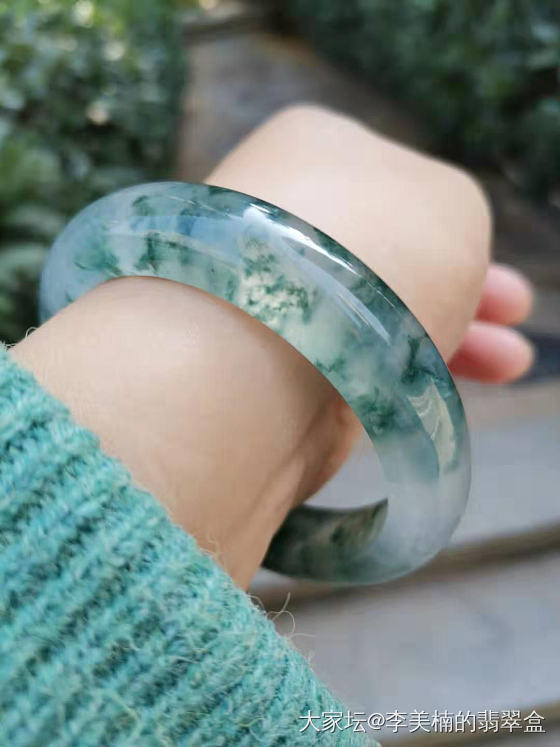 飘花手镯耐品～_翡翠