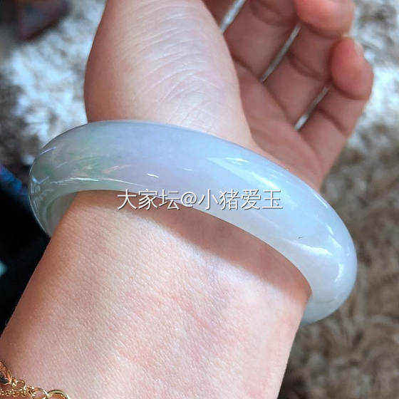 冰种正阳绿飘花手镯_手镯翡翠