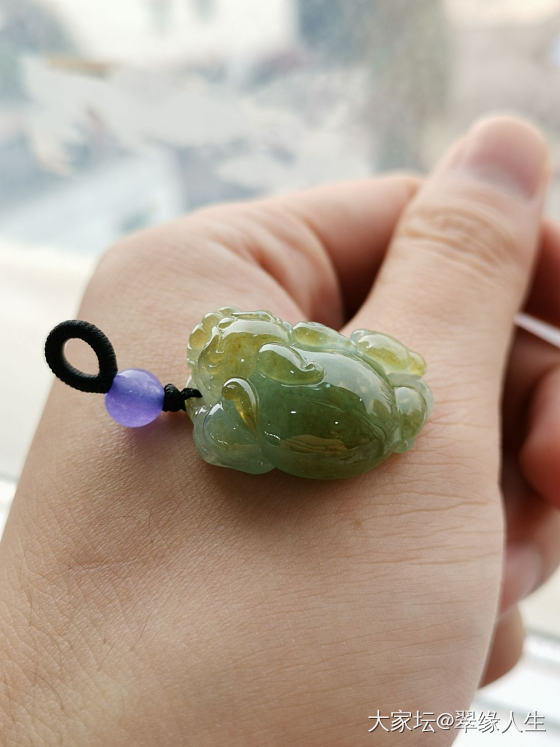 秀秀我的小金蟾_挂件翡翠
