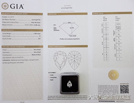 水滴 4.08 GSI2 2VG GIA M
肉眼干净、胖胖的很阔爱_钻石千寻珠宝