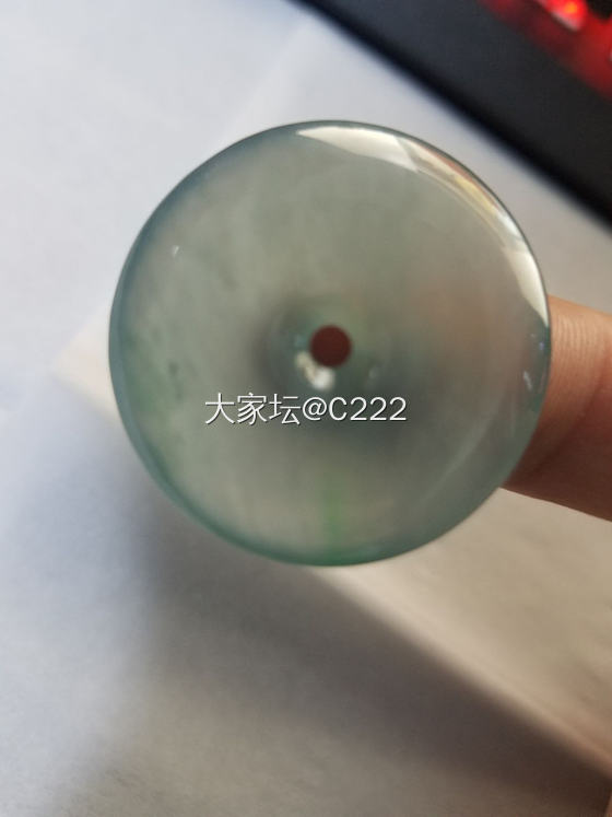 2号平安扣到了，还个图_翡翠福利社平安扣