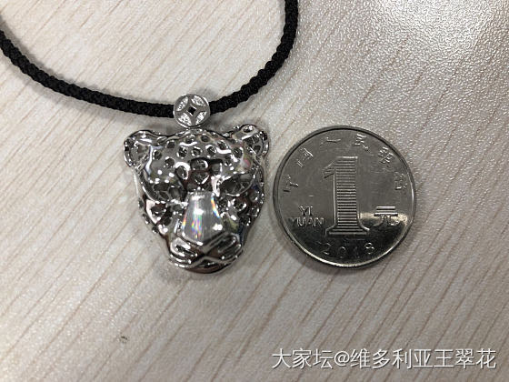校长家铂金豹子头，收到一个月了，今天终于戴它出门，顺便水个贴_福利社吊坠铂