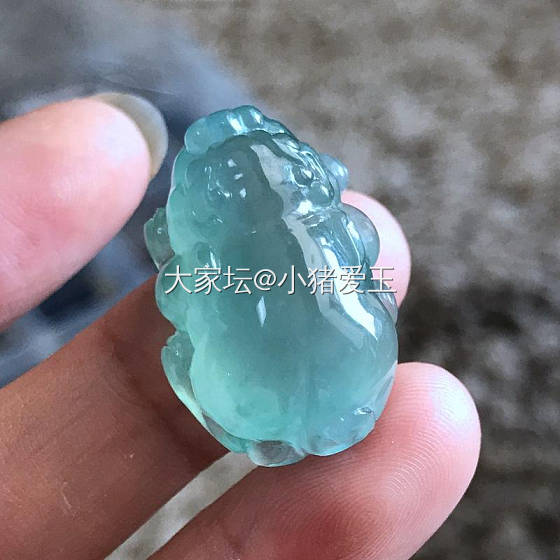 高冰绿水貔貅_挂件翡翠