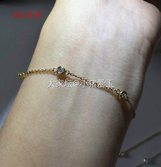 18k金经典钻石手链_手饰钻石
