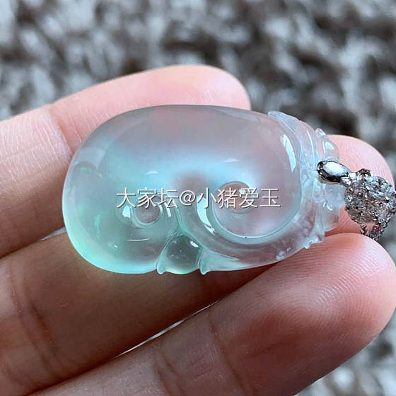 玻璃种如意挂件_挂件翡翠