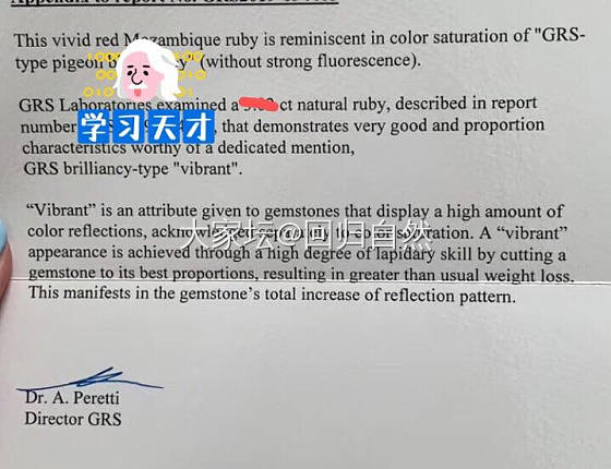 GRS鸽血红新名词 GRS brilliancy type"vibrant”_名贵宝石