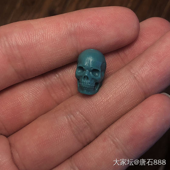 南红绿松石骷髅恶灵题材雕件 配饰_玉石