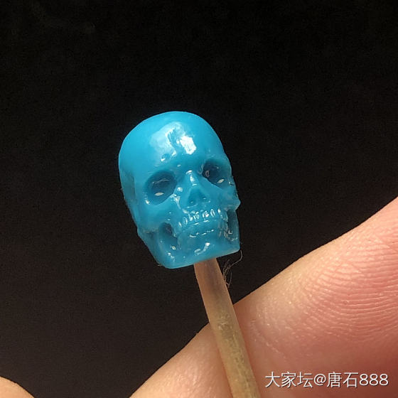 南红绿松石骷髅恶灵题材雕件 配饰_玉石