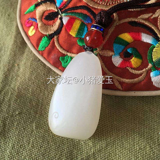 和田玉籽料开心笑佛挂件_挂件和田玉