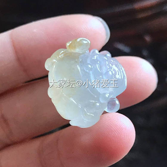 高冰财神像_挂件翡翠