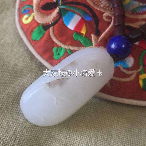 和田玉籽料鱼戏莲吊坠_挂件和田玉