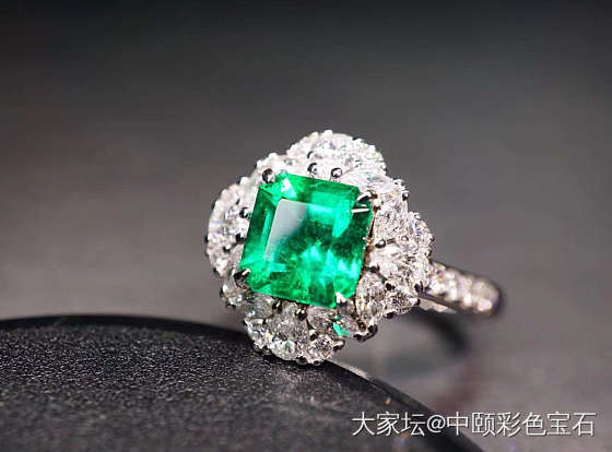 ##中颐天然哥伦比亚祖母绿戒指##  1.42ct  GRS证书_戒指祖母绿