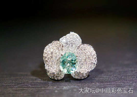 ##中颐天然帕拉依巴戒指##  1.32ct_碧玺彩色宝石