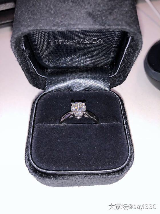 一直很喜欢的tiffany_K金戒指钻石