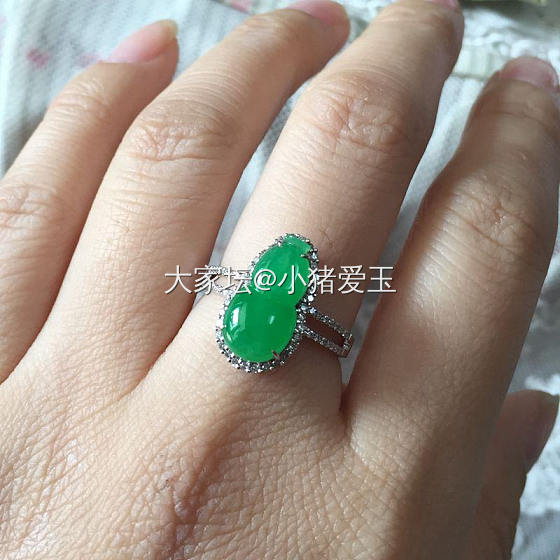 冰阳绿葫芦戒指_戒指翡翠