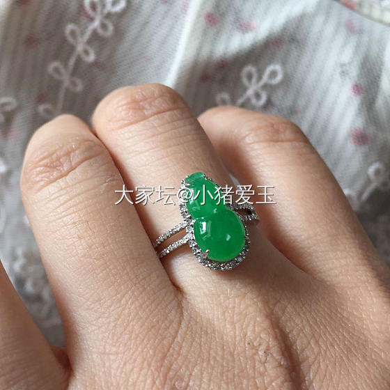 冰阳绿葫芦戒指_戒指翡翠