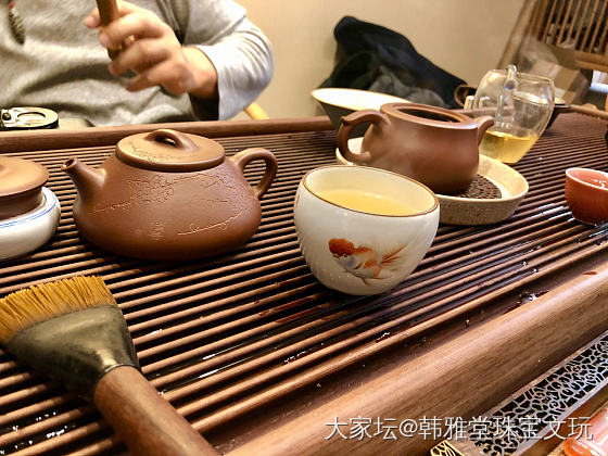 定做个一个汝窑粉彩金鱼杯_茶具