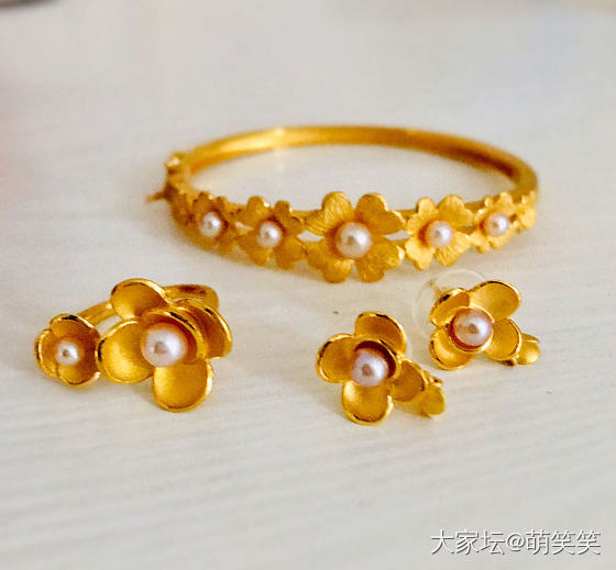 我对珍珠花也算是真爱粉了吧 最近很迷黄金 求推荐款式_打金