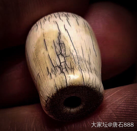 藏传  大年份爆老猛犸材质  尸陀林主_文玩