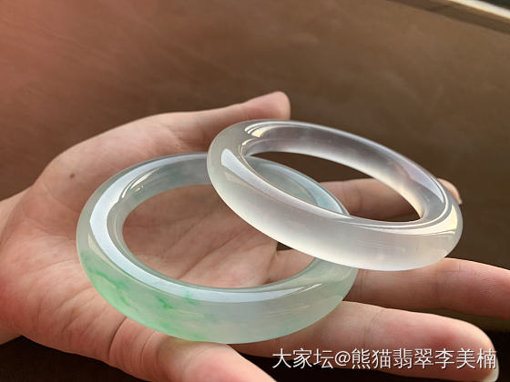 玻璃种胖圆条结缘了，留图和翠友们共赏_翡翠