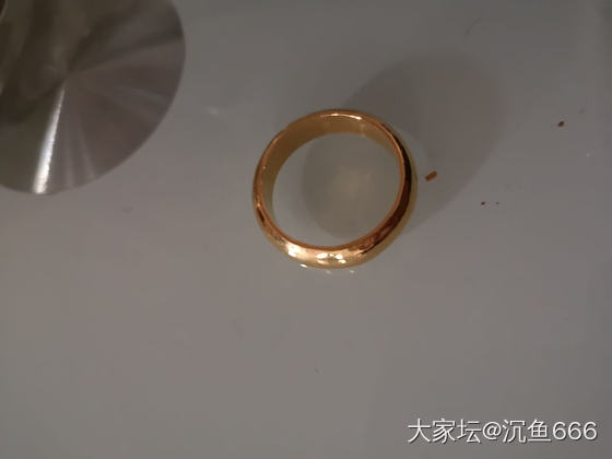 打金店纯手工制作的。_戒指金