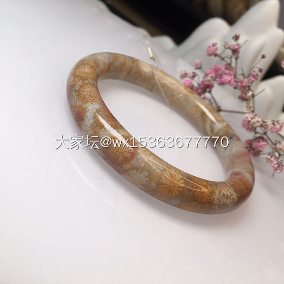 珊瑚玉彩大花圆条_首饰