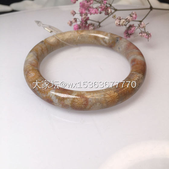 珊瑚玉彩大花圆条_首饰