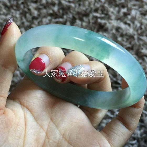 果冻起光飘花贵妃手镯_手镯翡翠