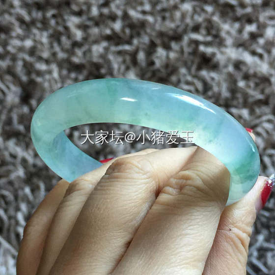 果冻起光飘花贵妃手镯_手镯翡翠