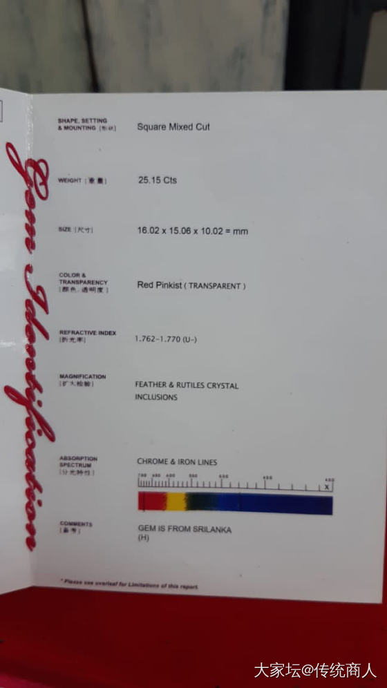 25克拉（兰卡）红宝石，_红宝石