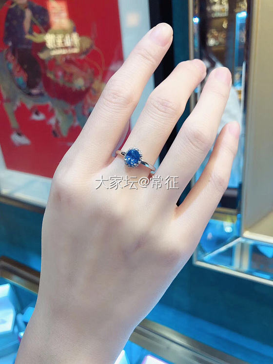 无烧蓝宝石戒指_蓝宝石