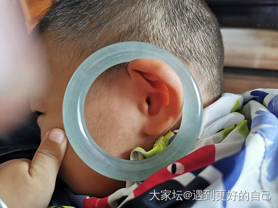 纪念一下我的晴水手镯_手镯翡翠