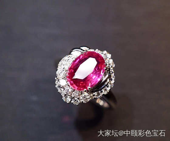 ##中颐旗舰天然无烧粉色蓝宝石戒指##  3.07ct  EGL证书_戒指蓝宝石名贵宝石