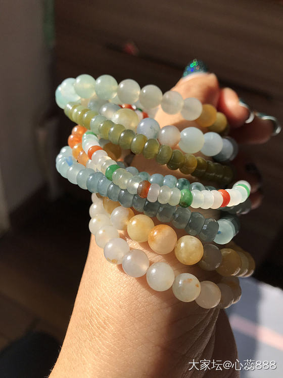 各种翡翠珠珠串儿_珠串翡翠
