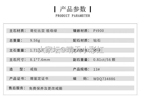 新人，新入手祖母绿戒指，请大家帮忙看看是否值得留下。_祖母绿