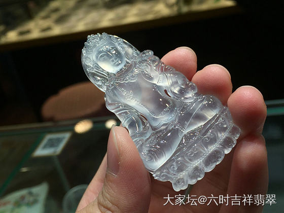 玻璃种度母，美伦美焕_翡翠