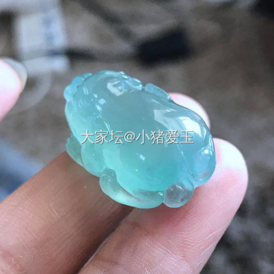 高冰绿水貔貅_挂件翡翠