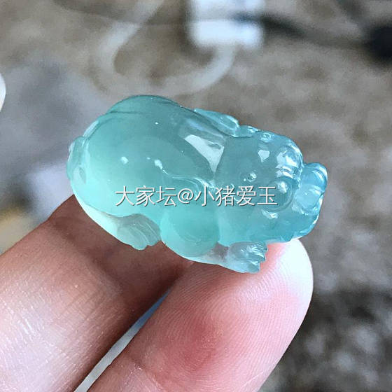高冰绿水貔貅_挂件翡翠