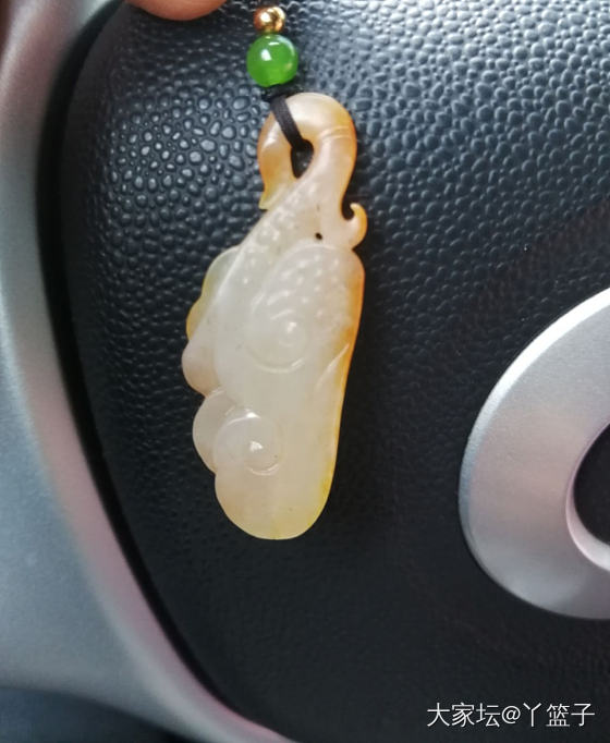 😘【红皮籽】蒋永葆大师带皮双如意_挂件和田玉