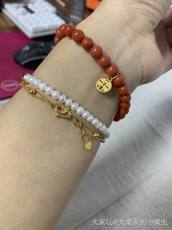 冬天喜欢南红和金子_南红金