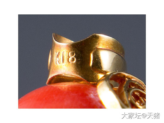 天然红珊瑚吊坠。珊瑚直径12.9㎜，重5.3克。_吊坠珊瑚