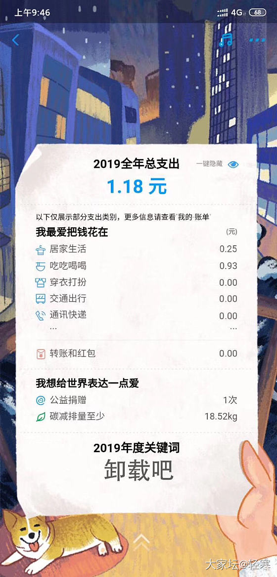 2019年度最节俭_支付宝