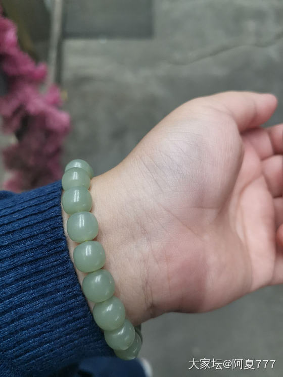 且末蓝手串_和田玉