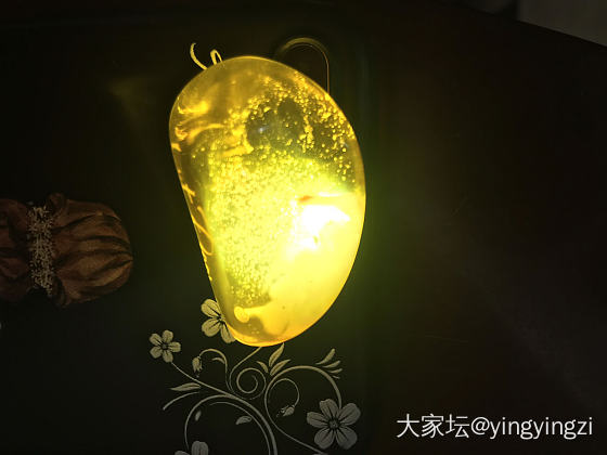 大家看看我的星云琥珀，仅此一颗，不再有不曾有！_挂件琥珀