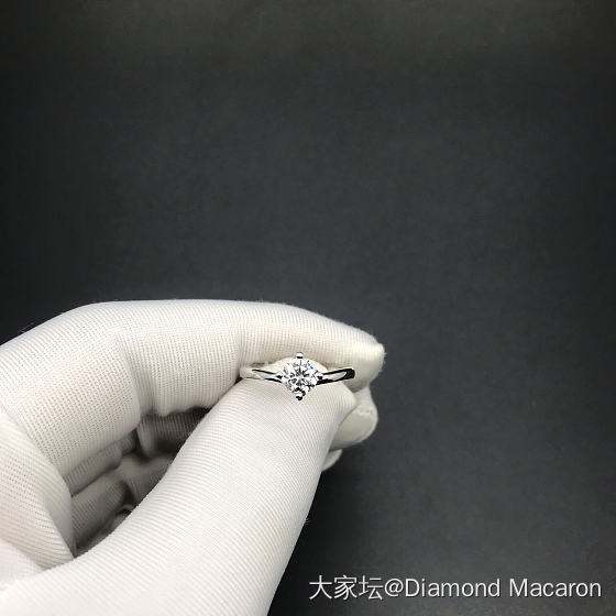 54分V形戒臂四爪钻戒，D，VS1_戒指钻石
