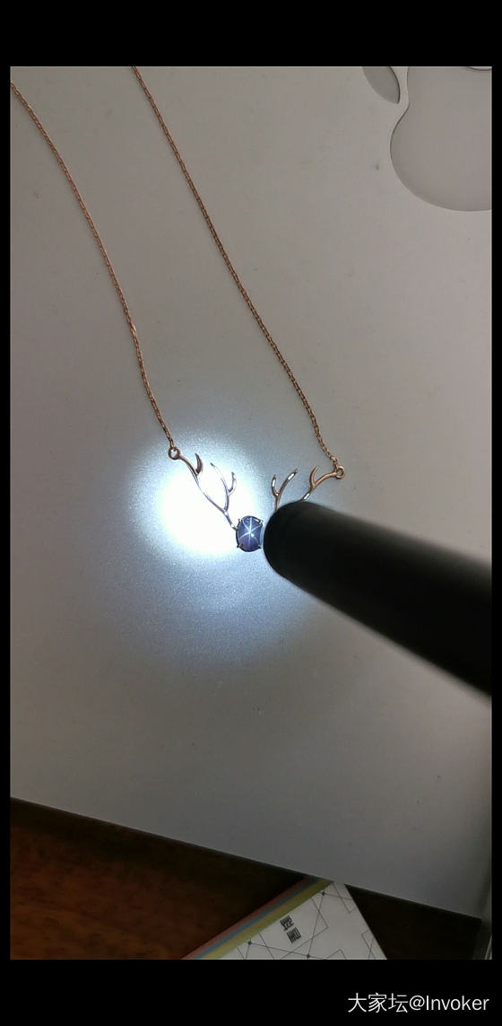 星光蓝宝石锁骨链_项链蓝宝石