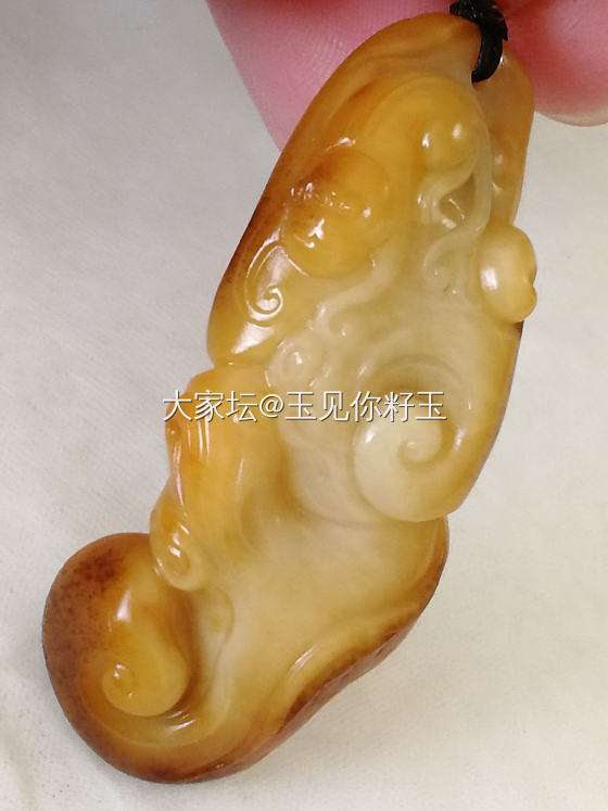 黄沁如意佩_和田玉