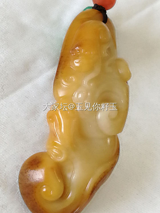 黄沁如意佩_和田玉
