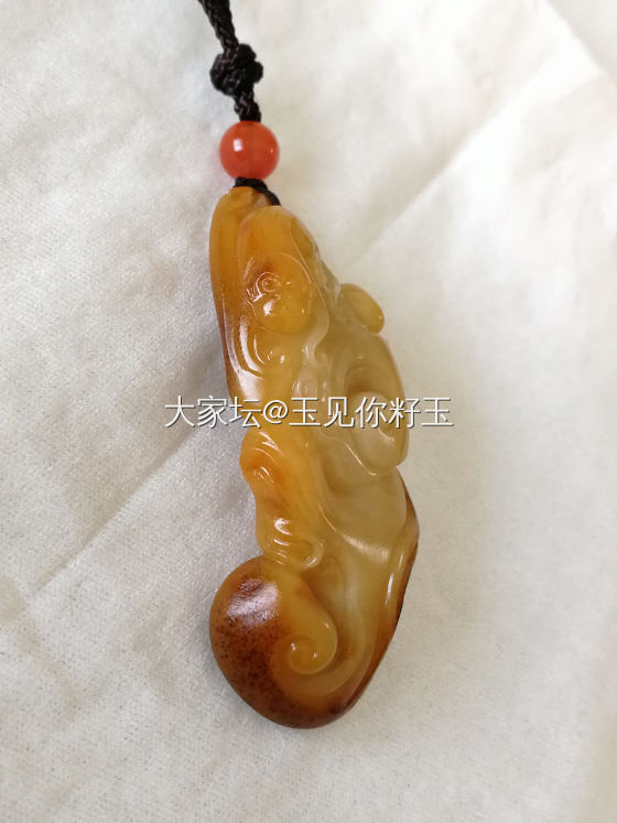 黄沁如意佩_和田玉